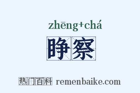 睁察是什么意思的图片